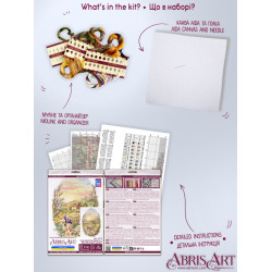 Ristinių dygsnių rinkinys "Velykų stebuklas" 17x24 cm AAH-322