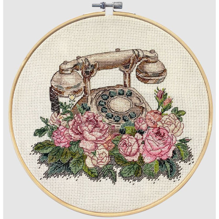 Набор для вышивания крестиком "Ждем Вашего звонка" 20х16 см AAH-312