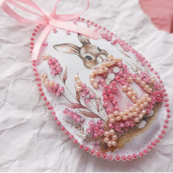 Dekorationsset "Osterhase" 15x5 cm AABT-060