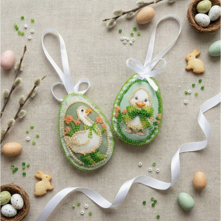 Dekoravimo rinkinys "Velykų svečiai" 15x5 cm AABT-058