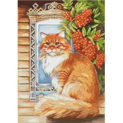 Kreuzstich-Set "Ingwerkatze" 26,5 х 37,5 cm SANR-59