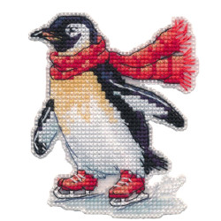 Kryželiu siuvinėjamas rinkinys "Magnetas. Čiuožykloje" 8×9,4 cm S1717