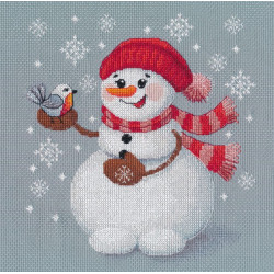 Kreuzstich-Set "Schneemann" 16×18 cm S1711