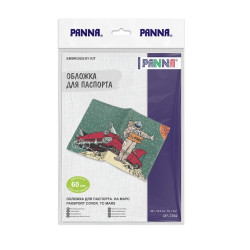 Cross stitch kit PANNA "Passport Cover. To Mars" 20 x 13.5 cm POP-7394