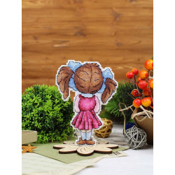 Набор для вышивания крестом "Милая девочка" 12x9 см SR-1307