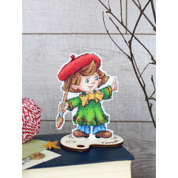 Siuvinėjimo kryželiu rinkinys "Menininkas" 12 x 9 cm SR-1305