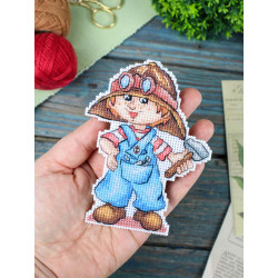 Cross stitch kit "Mechanic 1" 12 x 9 cm SR-1302