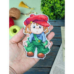Cross stitch kit "Confused" 13 x 9 cm SR-1200
