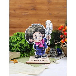 Cross stitch kit "Writer" 12 x 9 cm SR-1199