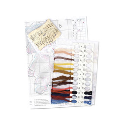 Cross stitch kit "Musician" 13 x 9 cm SR-1198
