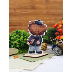 Cross stitch kit "Scientist" 12 x 7 cm SR-1195