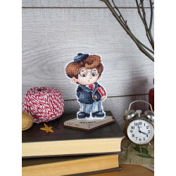 Cross stitch kit "Scientist" 12 x 7 cm SR-1195