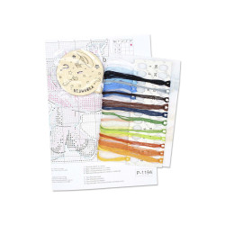 Siuvinėjimo kryželiu rinkinys "Dunno" 13 x 9 cm SR-1194