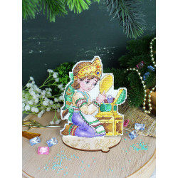 Cross stitch kit "The Girl and the Mirror" 16x12 cm SR-1185