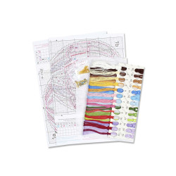 Cross stitch kit "Sky Bouquet" 20x11 cm SR-1155