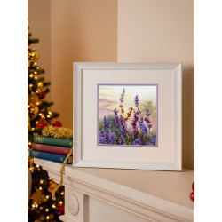 Cross stitch kit "Blooming lavender" 20*20 cm SNV-996