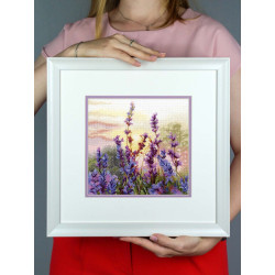 Cross stitch kit "Blooming lavender" 20*20 cm SNV-996