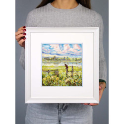 Cross stitch kit "Summer pastoral" 22x20 cm SNV-971
