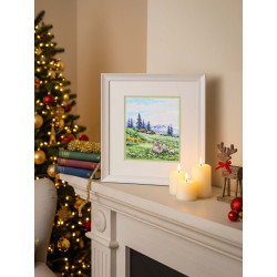Cross stitch kit "In the alpine meadows" 20x16 cm SNV-935