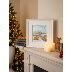 Cross stitch kit "Red family" 20x16 cm SNV-933