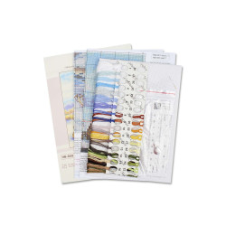 Cross stitch kit "Red family" 20x16 cm SNV-933