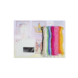 Cross stitch kit "Princess set. Set of 4." 10.6x10.6 cm SN-003