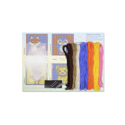 Cross stitch kit "Cute animals. Set of 4." 10.6x10.6 cm SN-002