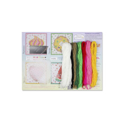 Cross stitch kit "Fun Sweets. Set of 4." 10.6x10.6 cm SN-001