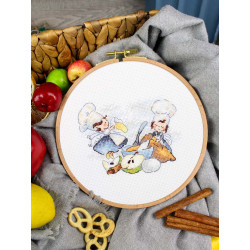 Cross stitch kit "Skilled chefs" 10x13 cm SM-982