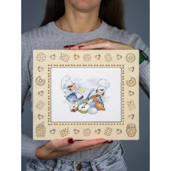 Cross stitch kit "Skilled chefs" 10x13 cm SM-982