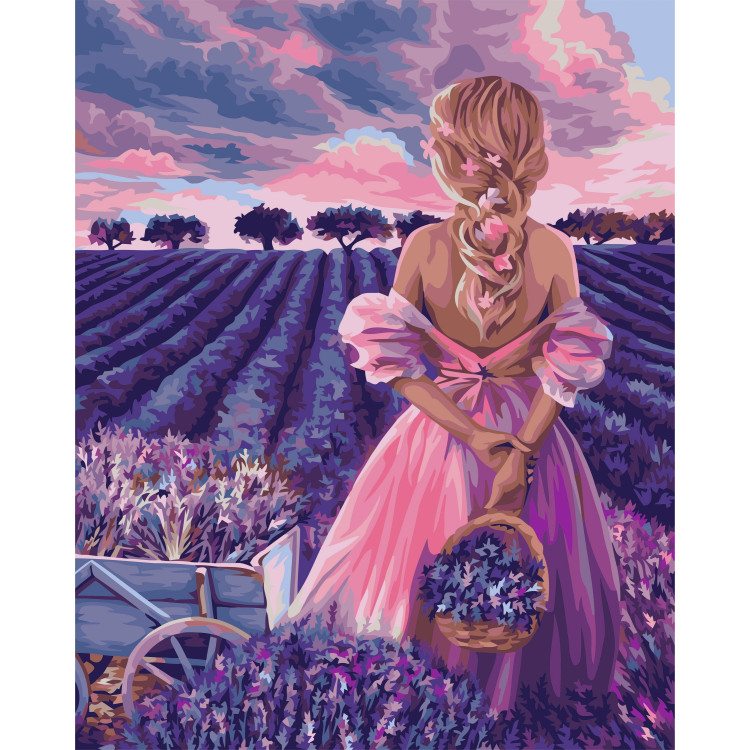 Painting by numbers kit. J039 Lavender Paradise 40*50