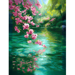 Diamond Painting kit with subframe "Blossom" 30x40 cm VA929