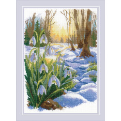 Cross Stitch Kit "Spring Is Coming" 21x30 cm SR2336