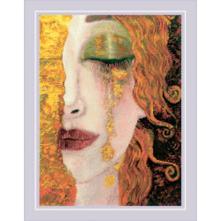 Cross Stitch Kit "Golden Tears After A. M. Zilberman's Painting" 30x40 cm SR2314