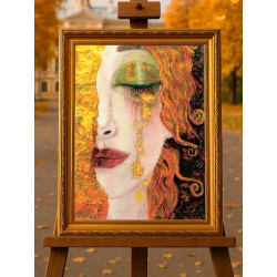 Cross Stitch Kit "Golden Tears After A. M. Zilberman's Painting" 30x40 cm SR2314