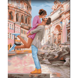 Wizardi painting by number kit. Roman holiday 40x50 cm J049