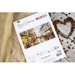 Cross Stitch Kit "Night Cafe" 40 x 20 cm SG729