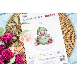 Cross Stitch Kit "First Smile of Spring" 10 x 10 cm SBC238