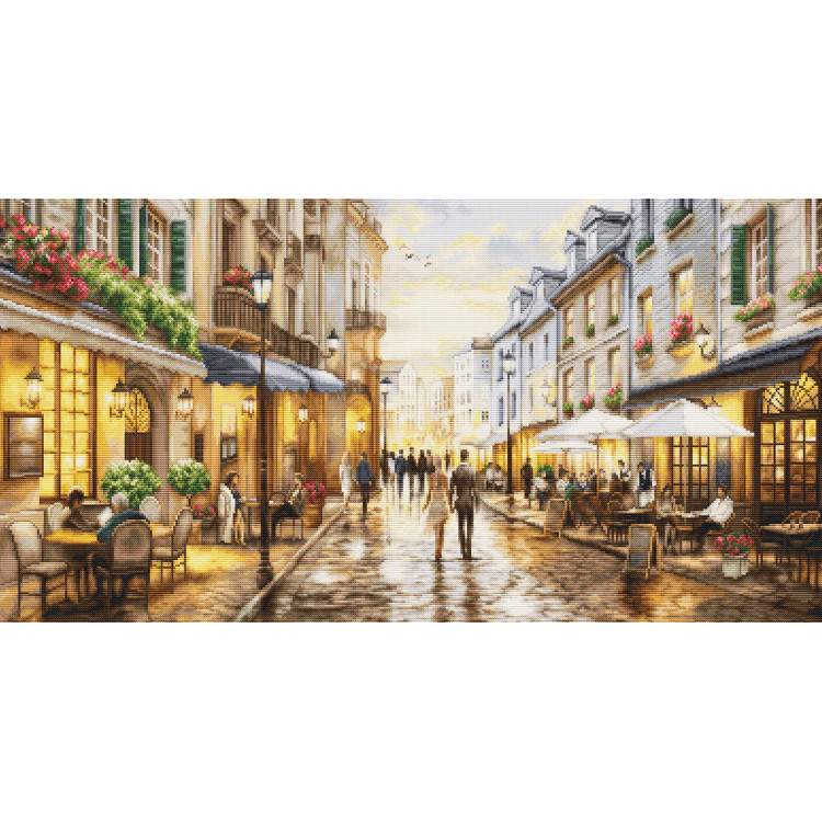 Cross Stitch Kit "Night Cafe" 61 x 32 cm SB729