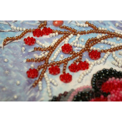 Mini Bead embroidery kit "Warmth together" 15x15 cm AAM-183