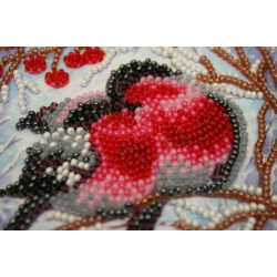 Mini Bead embroidery kit "Warmth together" 15x15 cm AAM-183