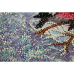 Mini Bead embroidery kit "Warmth together" 15x15 cm AAM-183