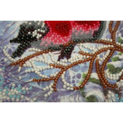 Mini Bead embroidery kit "Warmth together" 15x15 cm AAM-183