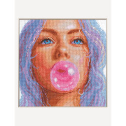Cross Stitch Kit "Bubblegum Dreams" 20x20 cm SRA1032