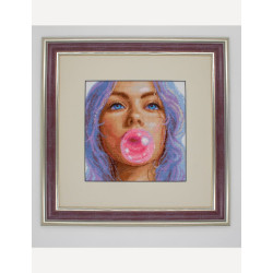 Набор для вышивания крестом "Мечты о жевательной резинке" 20x20 см SRA1032