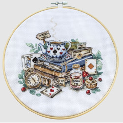 Cross-stitch kit "The mad tea party" 18х17 cm  AAH-320