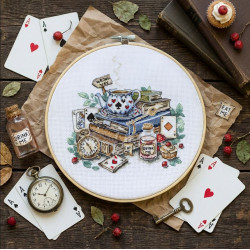 Cross-stitch kit "The mad tea party" 18х17 cm  AAH-320