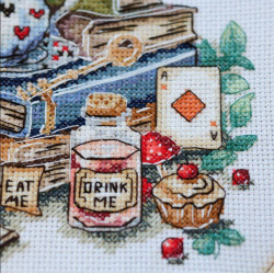 Cross-stitch kit "The mad tea party" 18х17 cm  AAH-320