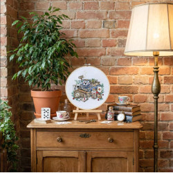 Cross-stitch kit "The mad tea party" 18х17 cm  AAH-320