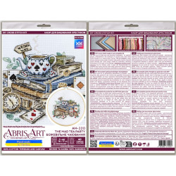 Cross-stitch kit "The mad tea party" 18х17 cm  AAH-320
